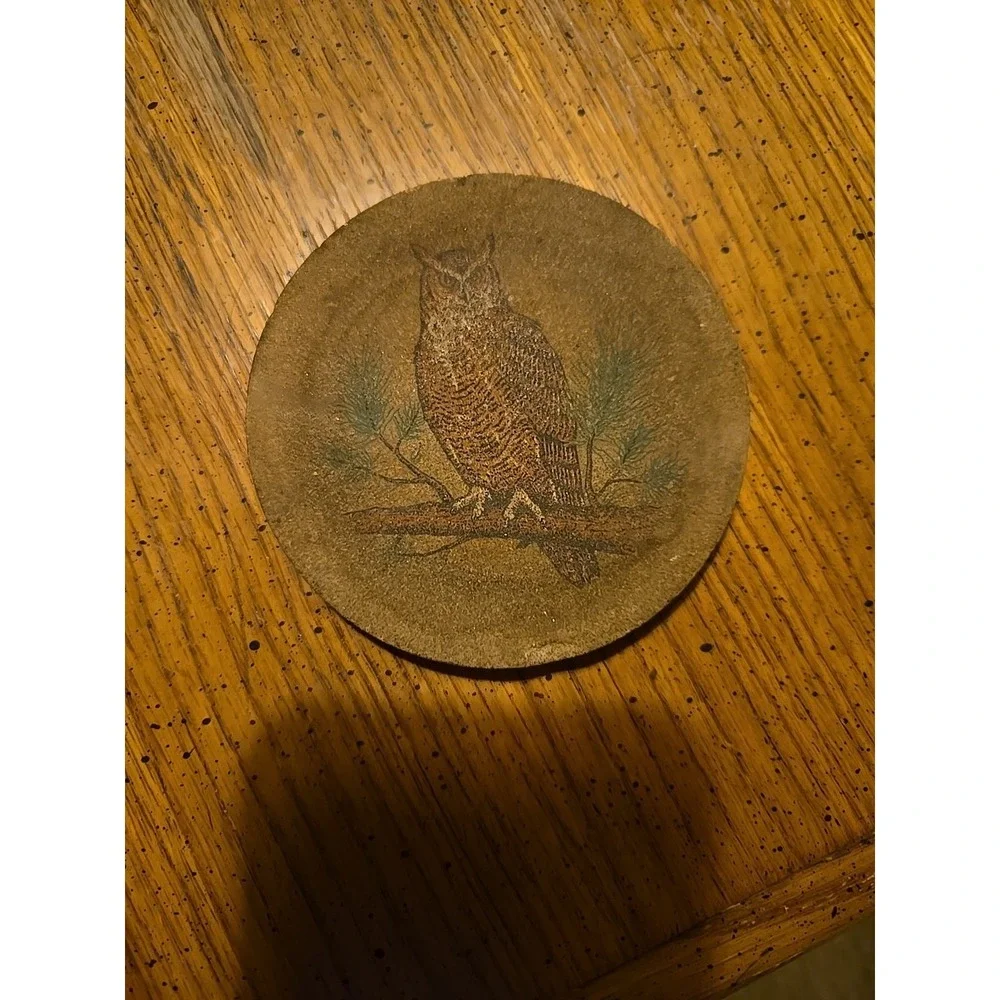 Vintage‎ Owl Coaster Set